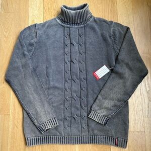 NWT Report Collection Navy Blue Cotton Turtleneck Sweater size medium